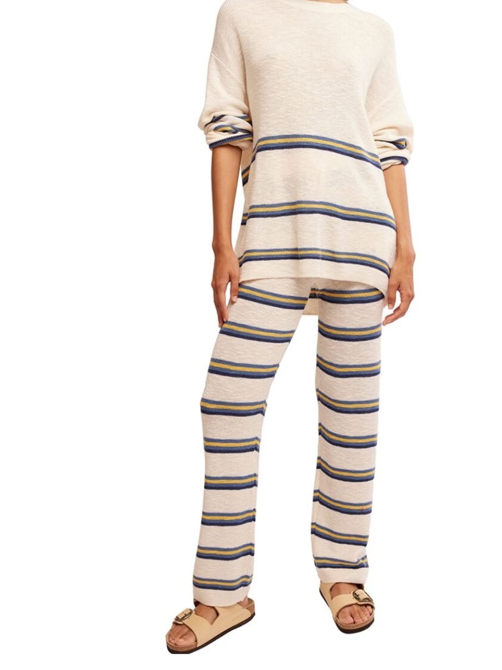 Free People Beach Mariner Stripe Knit Pants
